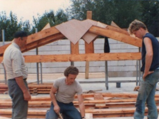 Bouw schuur Jan de With, Achthoven, Van Wiggen Bouw 1986 – foto 3